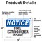 Signmission Fire Extinguisher Inside OSHA Notice Sign, Vinyl Decal, 14in W x 10in L, 2PK OS-2PACK-NS-D-1014-L-12597 - alternate 4